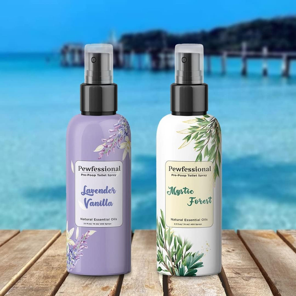 Poop Spray | Pre-Poo Toilet Spray by [Brand Name] - Bathroom Odor Eliminator, 2.5 Oz, 5-Pack Travel Size