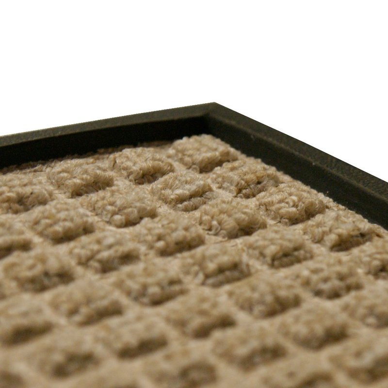 Rubber-Cal 03-201-ZWBR"Nottingham" Carpet Entrance Front Doormat, 3' x 5', Brown