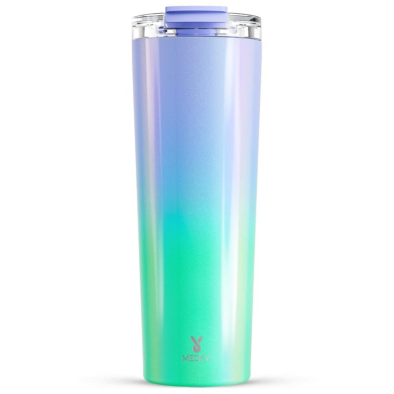 Meoky 24 oz Travel Coffee Mug with Leak-proof Lid, Stainless Steel Insulated Coffee Tumbler, Keeps Hot for 8 Hours or Cold for 24 Hours, Fits in Car Cup Holder (Fairyland)