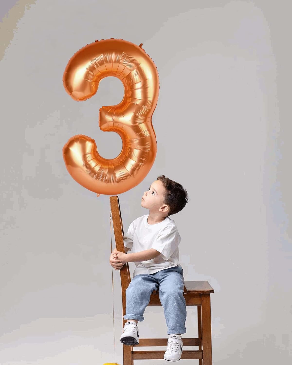 Orange 3 Balloon - 40 Inch Number Balloon for 3rd Birthday Party Decorations | Vibrant Orange Party Supplies