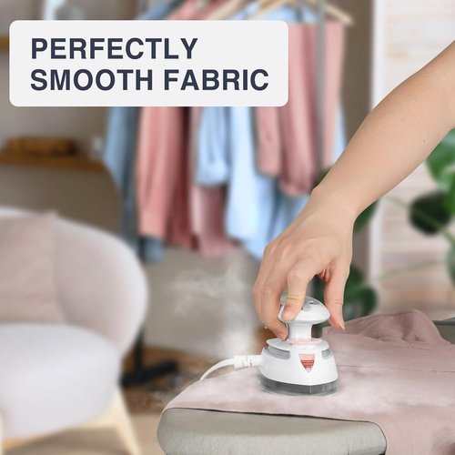 Beautural Mini Travel Steam Iron - Dual Voltage, Temperature Control, Non-Stick Soleplate | Perfect for Sewing & Quilting