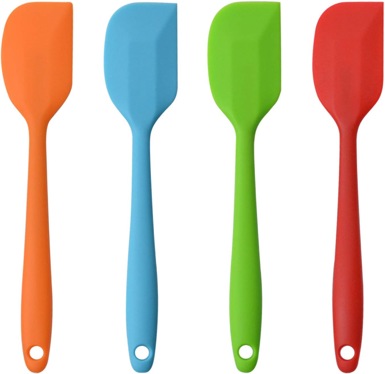 Skiennix Silicone Spatulas - 11 Inch Heat Resistant Non-Stick Baking Mixing Tools | 4 Piece Set