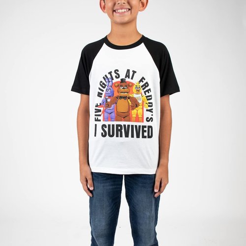 Five Nights at Freddy's Crew Neck Tees - Game Over Design | 4-Pack for Boys