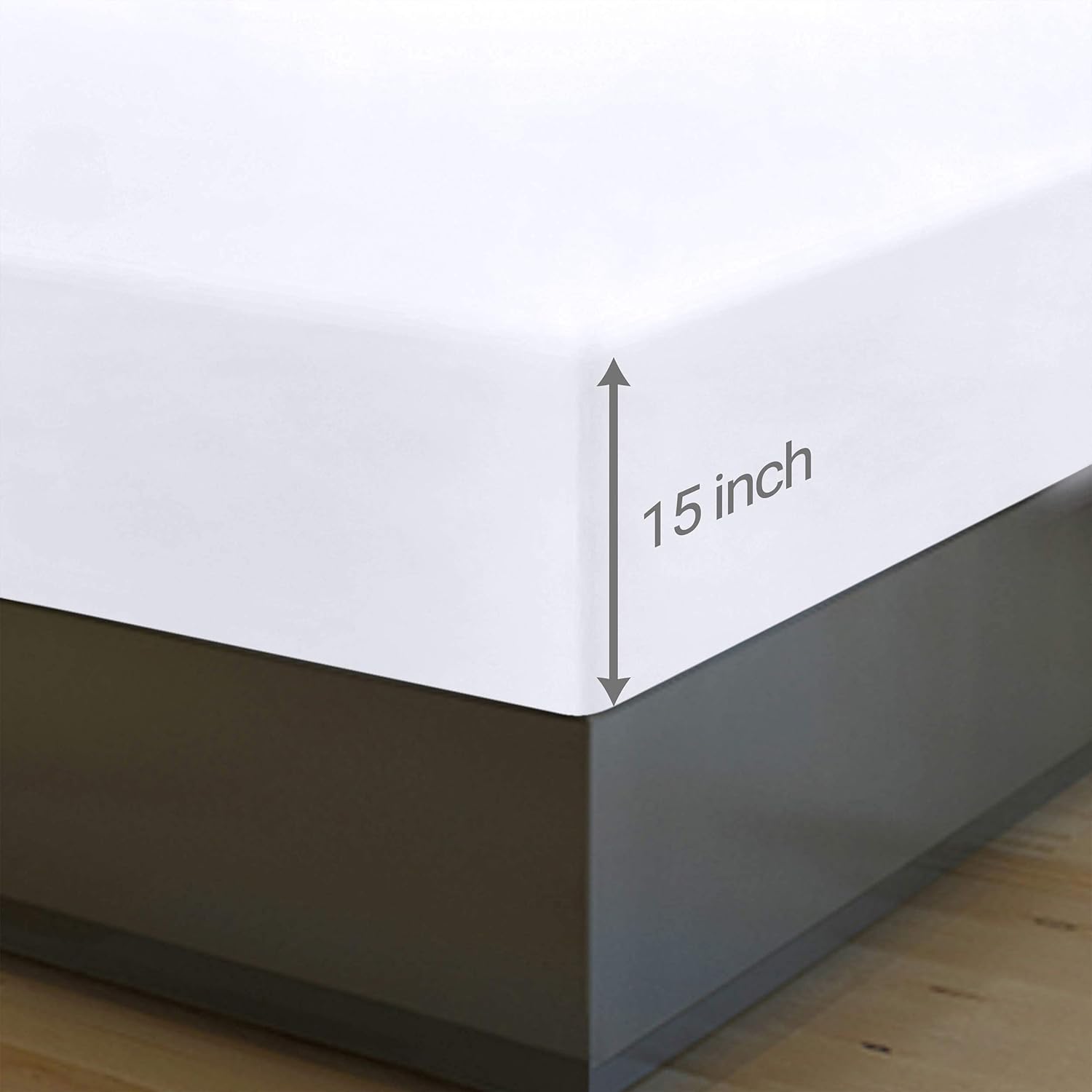 Utopia Bedding Queen Fitted Sheets - Soft Brushed Microfiber | Deep Pocket Bulk Pack of 6 - White