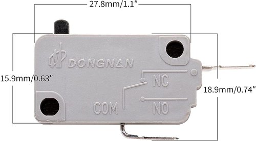 KW3A Microwave Oven Door Switch 16A 125V/250V Door Interloc (4 Normally Open and 2 Normally Close) (6)