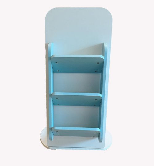 Heehee Rotating Bookshelf 360 Display Bookcase Storage Rack Children's Book Shelf Organizer for Kids Wood Book Display Stand Case Bookrack (Engineered Wood)