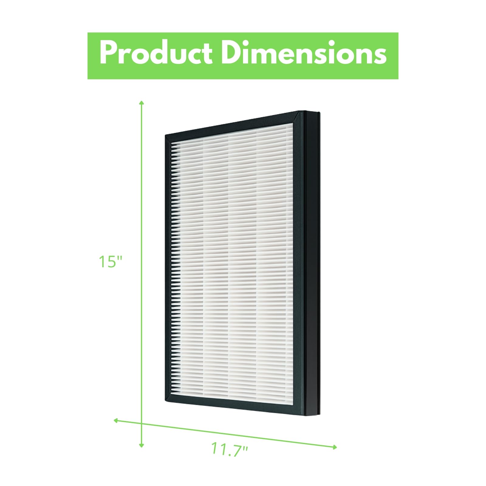 Nispira HEPA Filter Replacement Compatible with Coway Air Purifier AP-1012GH, 2 Packs