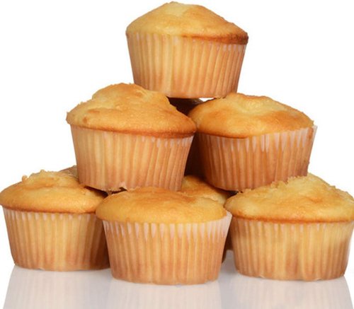 Caperci Natural Cupcake Liners - 500 Count Grease-Proof Baking Cups | No Smell Food-Grade Muffin Liners