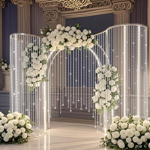 24 Pcs 79 Inch Clear Acrylic Christmas Crystal Garland Strands - Holiday Decor