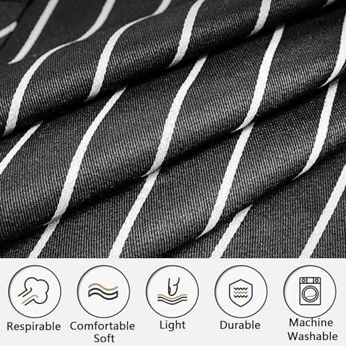 2-Pack Adjustable Kitchen Apron with Pockets – Cotton-Polyester Bib Apron
