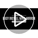 12x12 Inch Frameless Wall Mirror Tiles - 4 Pack Adhesive Glass Mirror Set