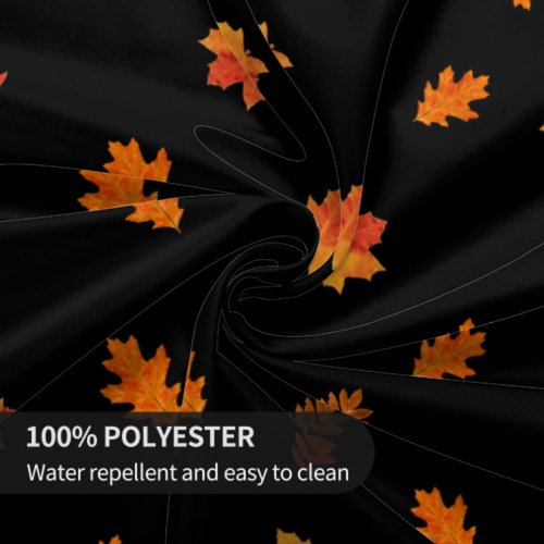 Lvhompro Fall Leaves Tablecloth 60 Inch Round Autumn Seasonal Table Cloth Water-Resistant Spill-Proof Washable Fabric Table Cover for Kitchen Dining Party Picnic Indoor Outdoor