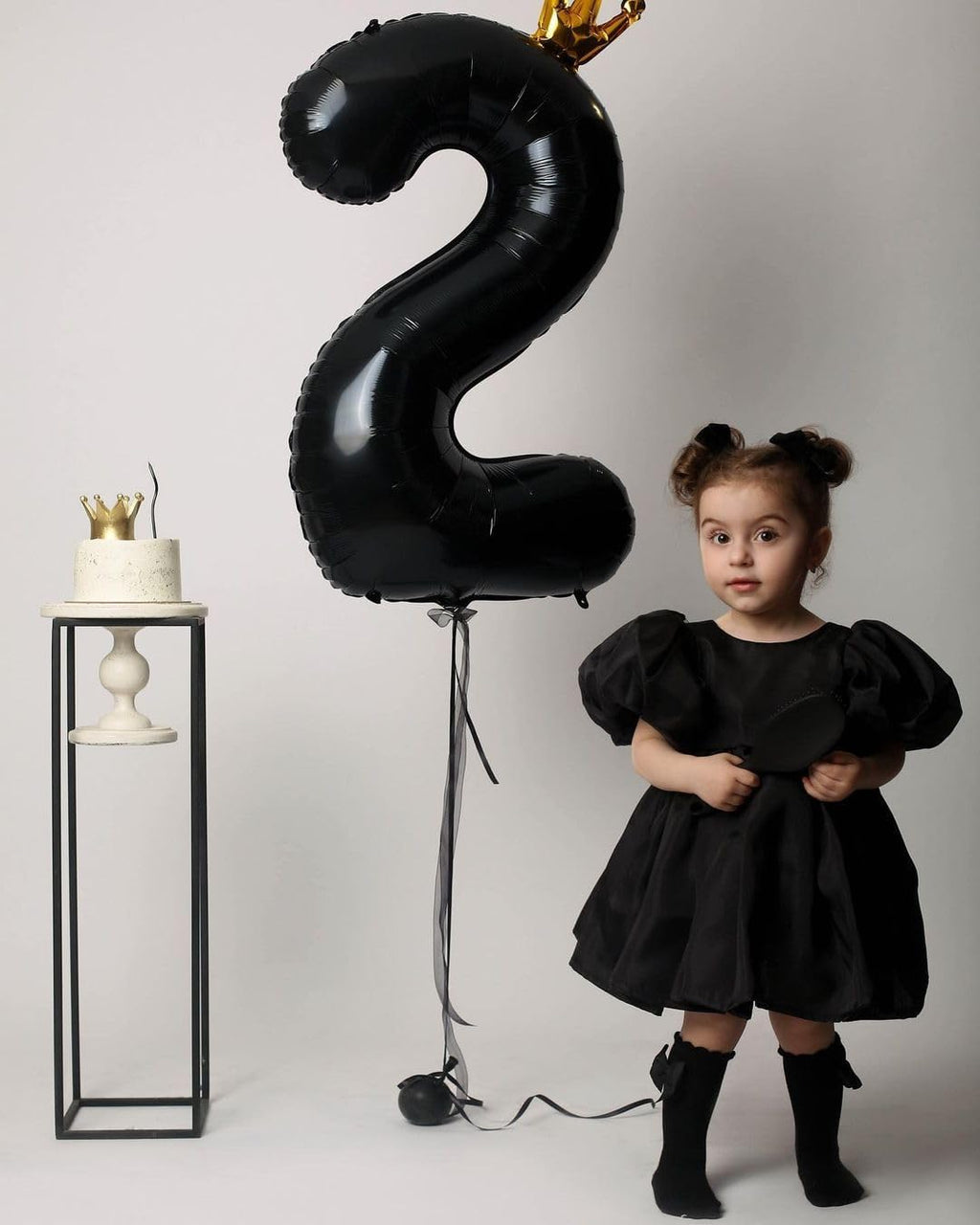 40-Inch Black Number 2 Balloons by [Brand Name] - Perfect for 2nd Birthday Party Decorations