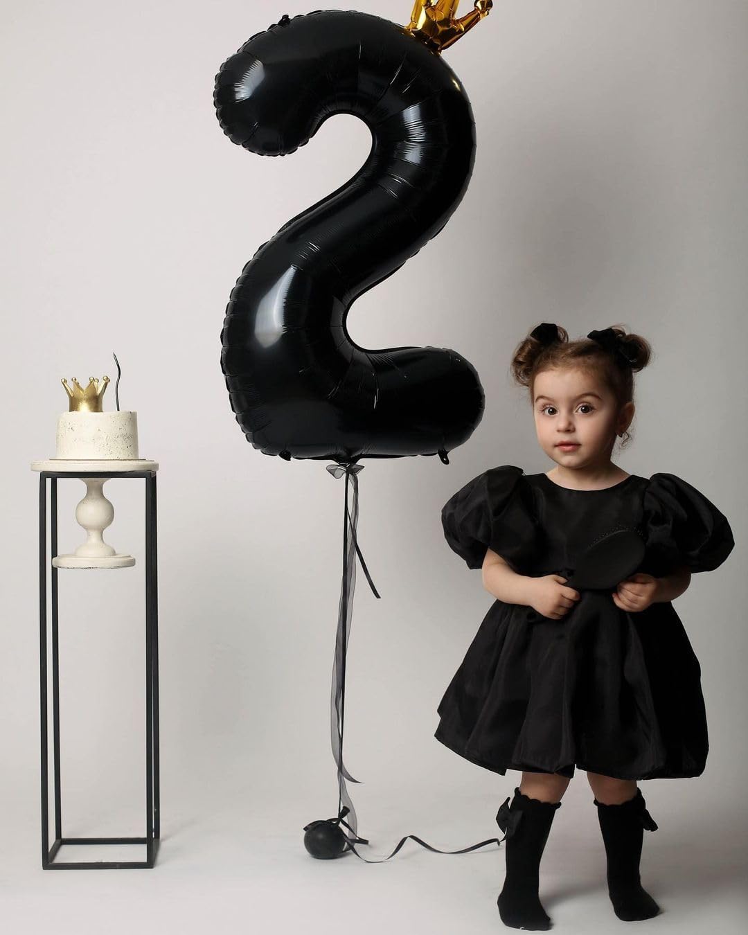 40-Inch Black Number 2 Balloons by [Brand Name] - Perfect for 2nd Birthday Party Decorations
