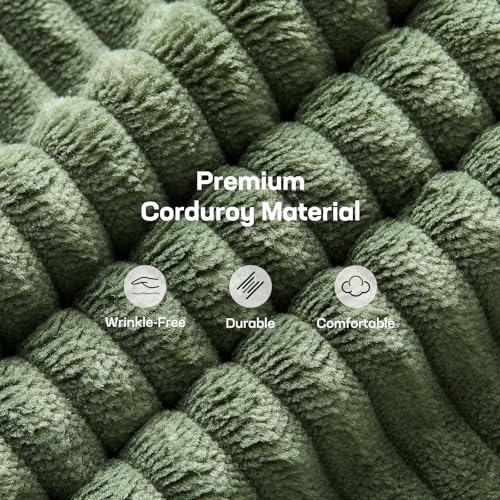 74.8-Inch Corduroy Convertible Futon Sofa Bed, Adjustable Sleeper Couch