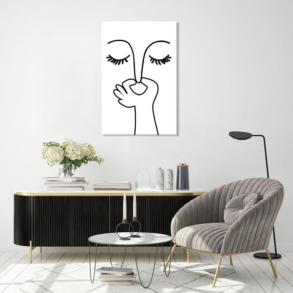 Regine Switzerland Funny Bathroom Wall Art - Humorous Black and White Decor | Unframed 12x18 Inch