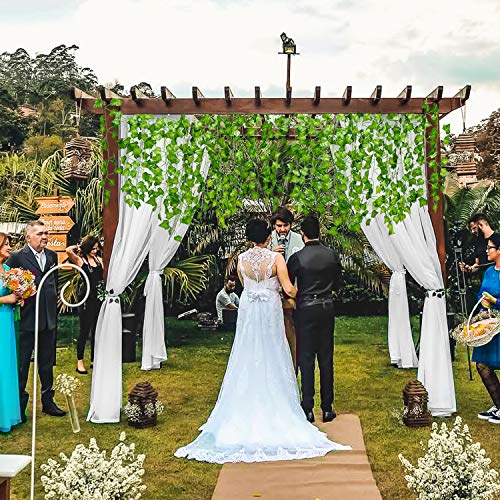84ft Artificial Ivy Hanging Garland - 12 Strands of Fake Leaf Vine Plants