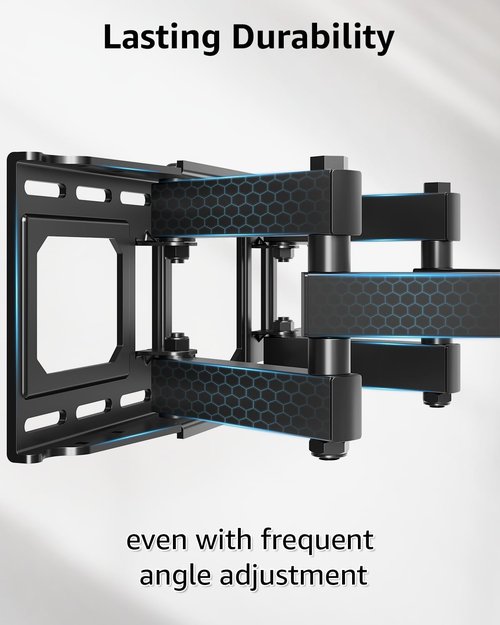 EconoMe TV Wall Mount - Full Motion Articulating Dual Arms for 32-65 Inch TVs | Swivel & Tilt, Max VESA 400x400mm, 99lbs Capacity