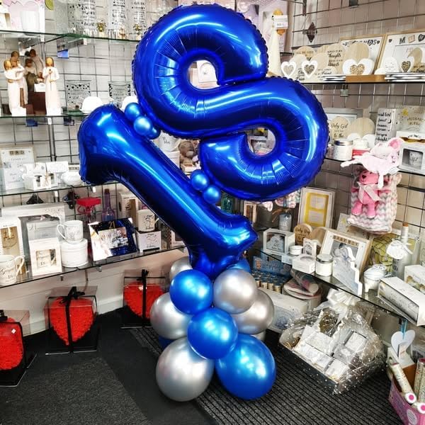 Number 2 Balloon - Night Blue 40 Inch Birthday Decoration | Perfect for Second Birthday Celebrations