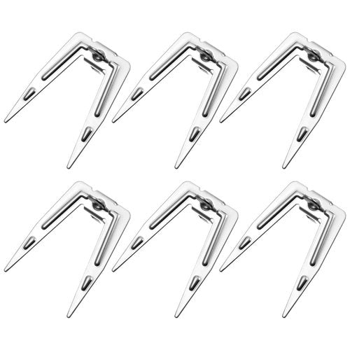 IWOWHERO 6Sets Rotating Chicken Forks BBQ Accessories for Oven Roasting Grilling Versatile Meat Forks for Home Cooking Outdoor Camping Kitchen Supplies for Delicious Barbecue