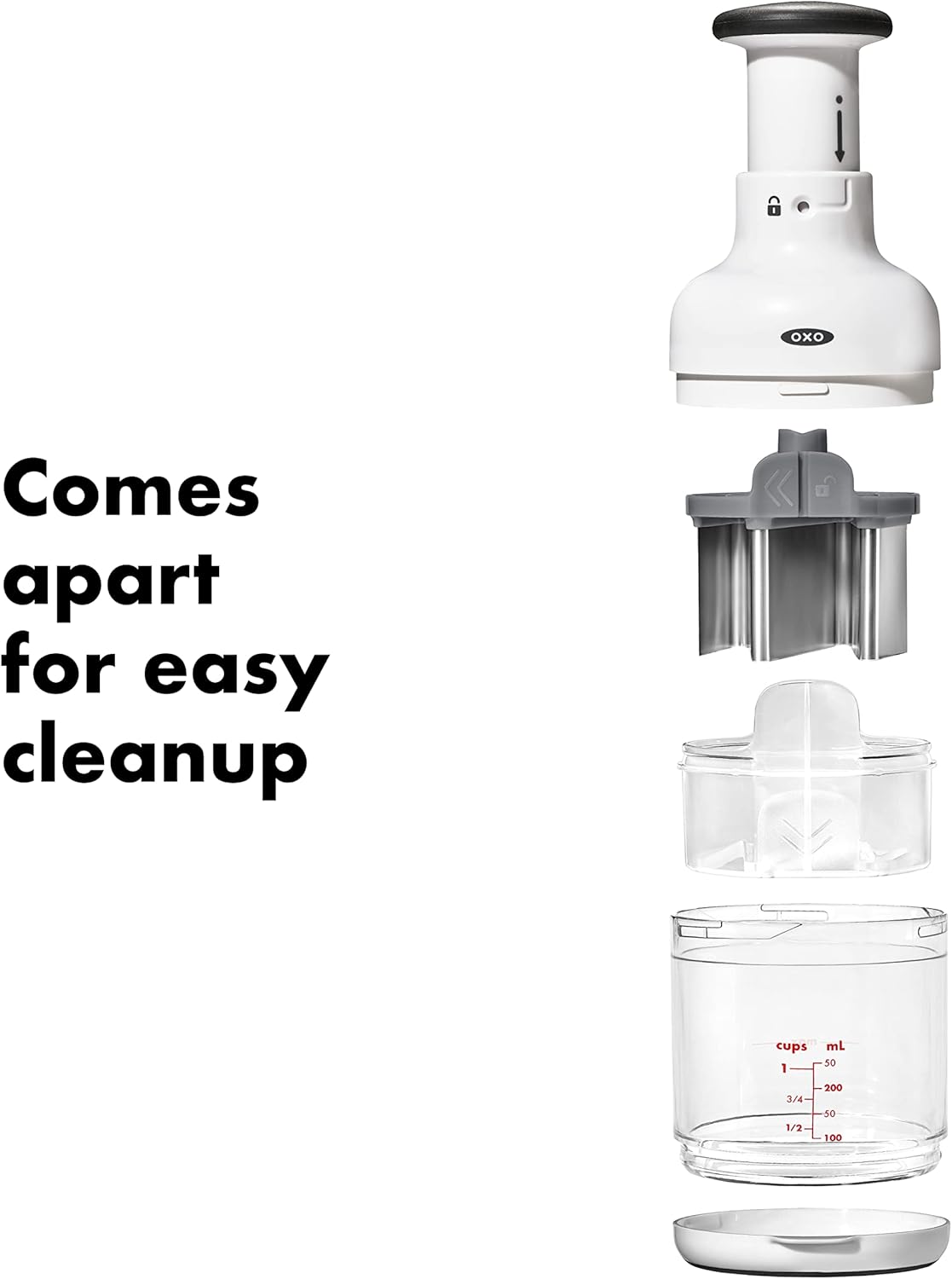 OXO Good Grips Vegetable Chopper - Effortless Dicing & Slicing | Compact Kitchen Tool