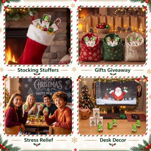 48 Sets Christmas Gnome Stress Ball Gift Boxes – 48 Gift Boxes Included (Variation: 48 / Xmas Gnome) Wettarn