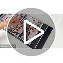 8x10 Photo Album, 168-Capacity Leather Memory Book with Clear Pockets