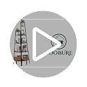 5-Tier Corner Bookshelf, 67.5" Tall Industrial Ladder Display Shelf