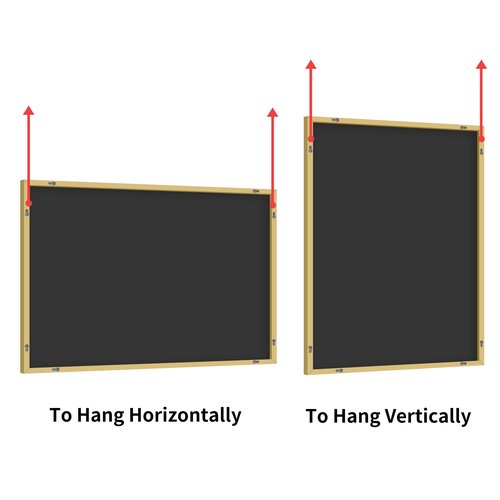 KOCUUY Gold Bathroom Mirror, 30x40 inch Brushed Gold Mirror for Over Sink, Aluminum Framed Rectangular Bathroom Mirror for Bedroom Living Room Bathroom, Hang Horizontal/Vertical