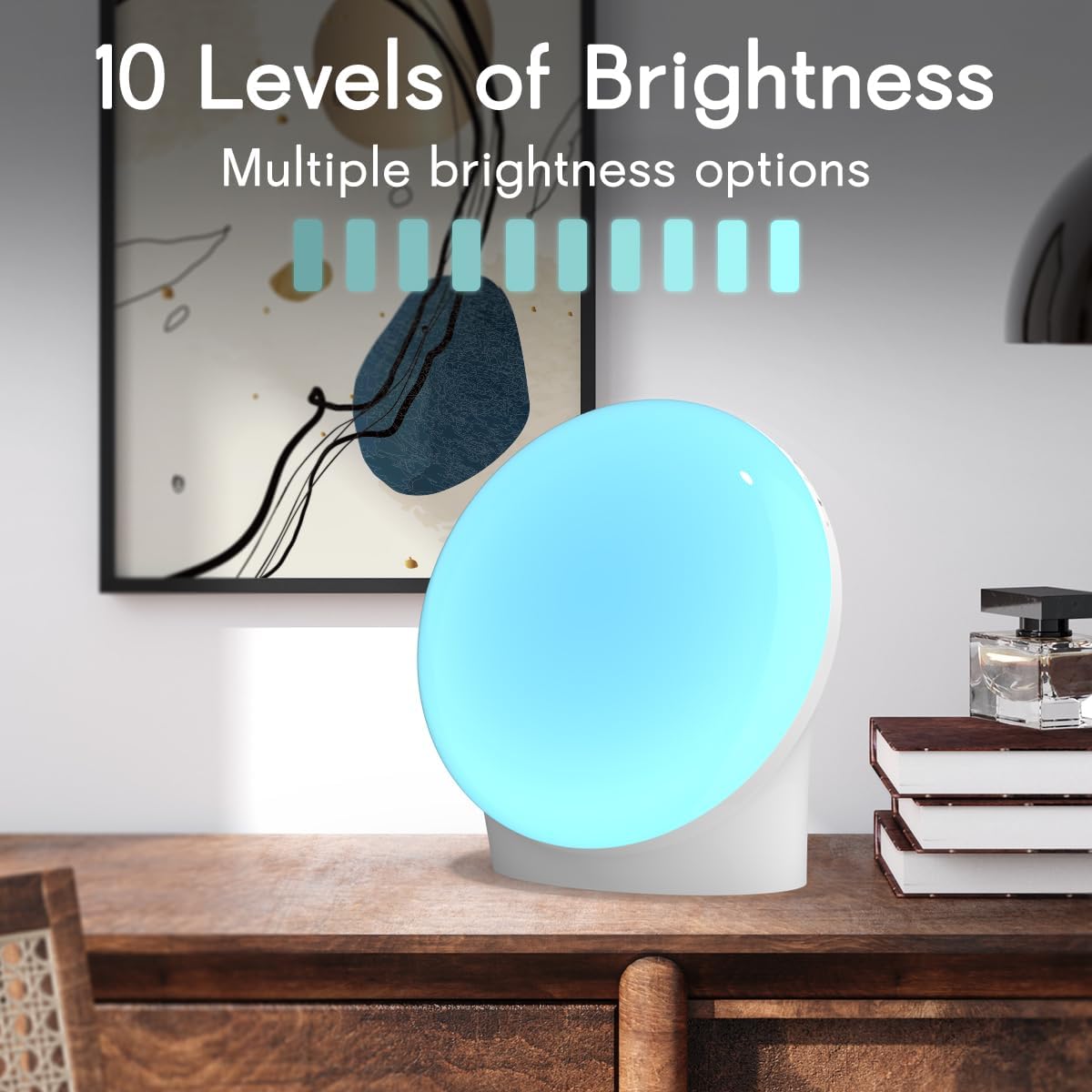 Skiennix Brown Noise Sound Machine - 30 Soothing Sounds & 12 Color Night Light | 36 Volume Levels & Timers