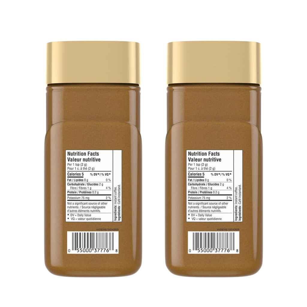 NESCAFE Gold Espresso Instant Coffee - Rich Flavor, 100g Jar (2 Pack) | Imported from Canada