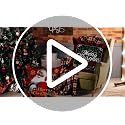 Lanpn Black Santa Christmas Pillow Covers Set of 4 18x18 Inches Holiday Decor