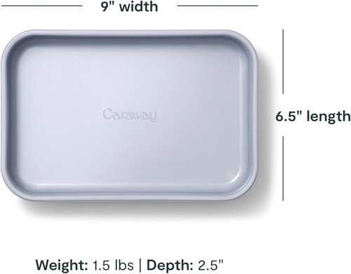 Caraway Nonstick Baking Pan - 9” x 6.5” Deep Ceramic Casserole Dish - Non-Toxic, PTFE & PFOA Free - Sage