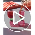 Ban.do Pink & Green Glass Cocktail Jigger - Double Shot Measuring Tool