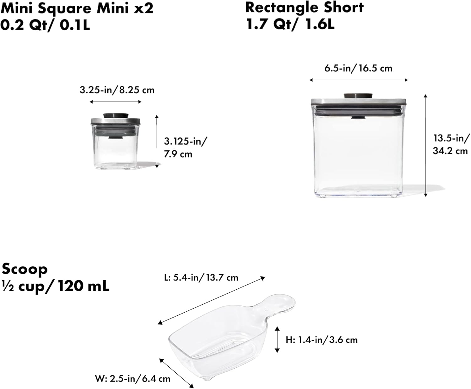 OXO SteeL 12-Piece POP Container Set - Airtight Food Storage Solution for Freshness