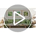 Natural 23x23 Inch Wood Photo Frame with Mat – Home Decor, Wall Mountable