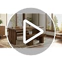 47-Inch Solid Wood Farmhouse Entryway Bench, Rustic Accent Seating