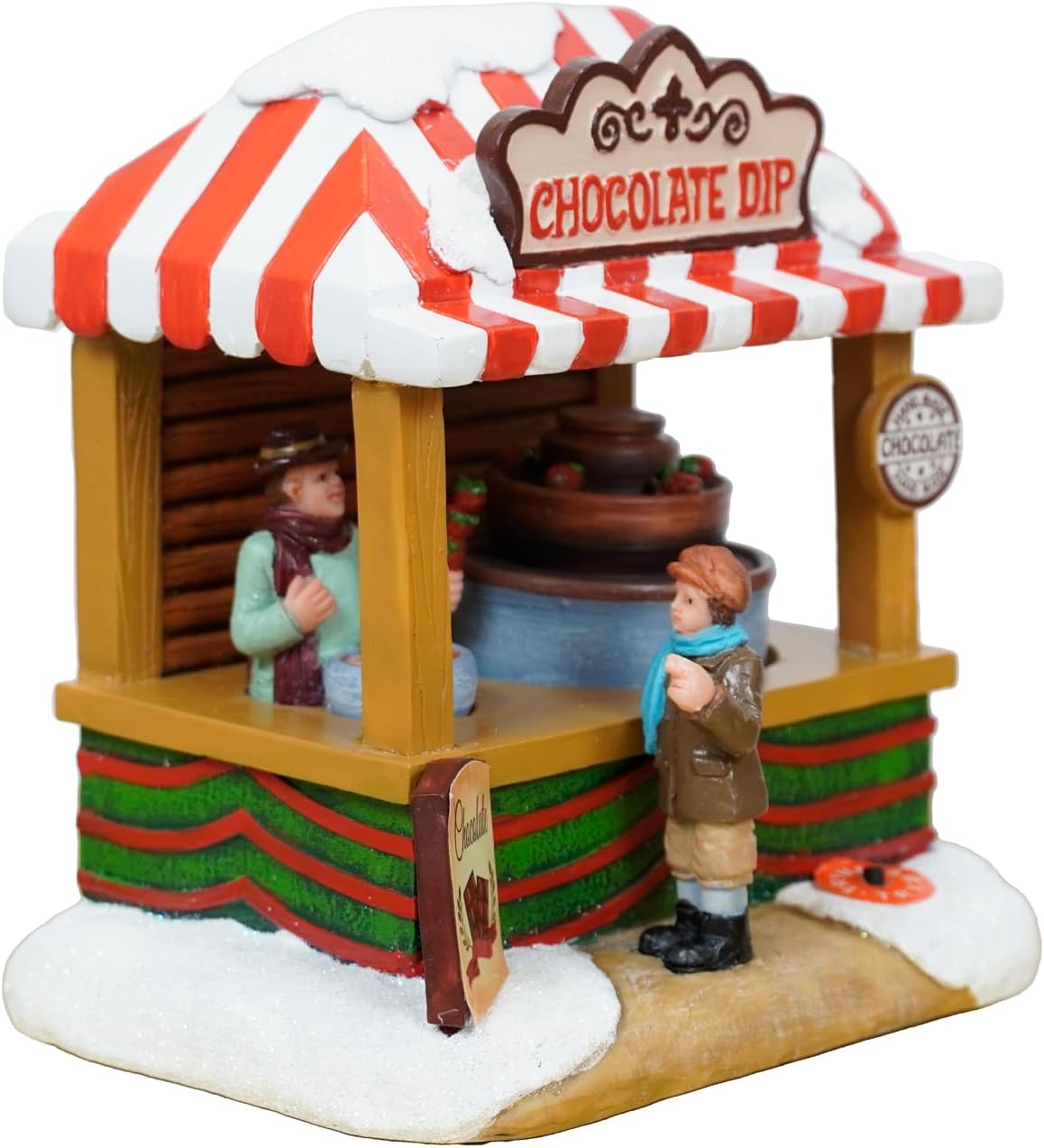 Regine Switzerland Christmas Village House - Chocolate Shop with LED Lights & Moving Table