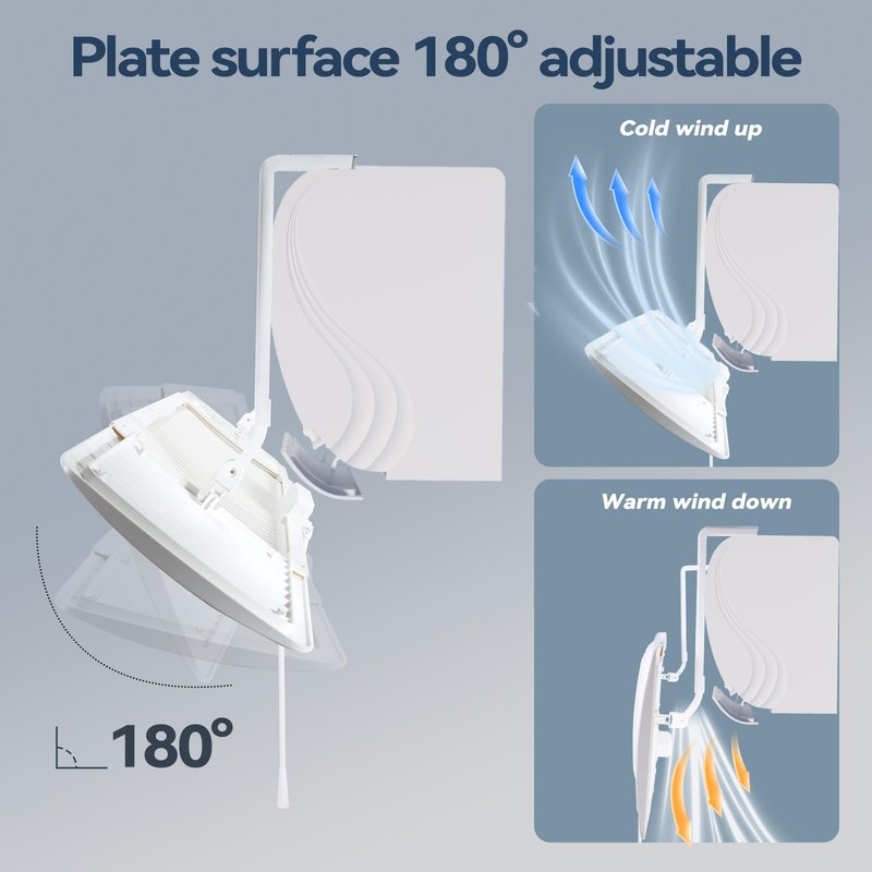 YANWEI Air Conditioner Deflector,Adjustable Retractable Blinds Suitable for Mini split AC/Heating System,Enhance Cooling and Heating Circulation,Compatible for Daikin、Carrier、Gree、senville、COSTWA