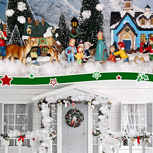 Artificial Christmas Snow Decor - Fluffy White Faux Snow Stuffing (240g)