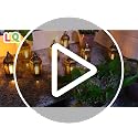 Mini LED Lanterns - 8 Pcs Vintage Brown Hanging Candle Lights
