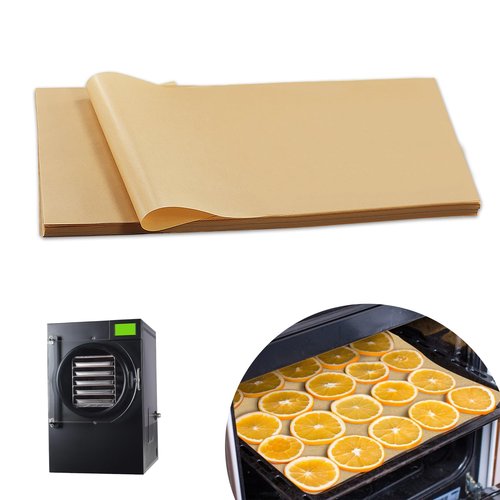 300 PCS Freeze Dryer Tray Mats for Harvest Right Dryer - Freeze Dryer Parchment Paper Set for Medium Trays - Non-Stick Baking Mats One-Off Parchment Paper Harvest Right Accessories (19.6" x 8.4")