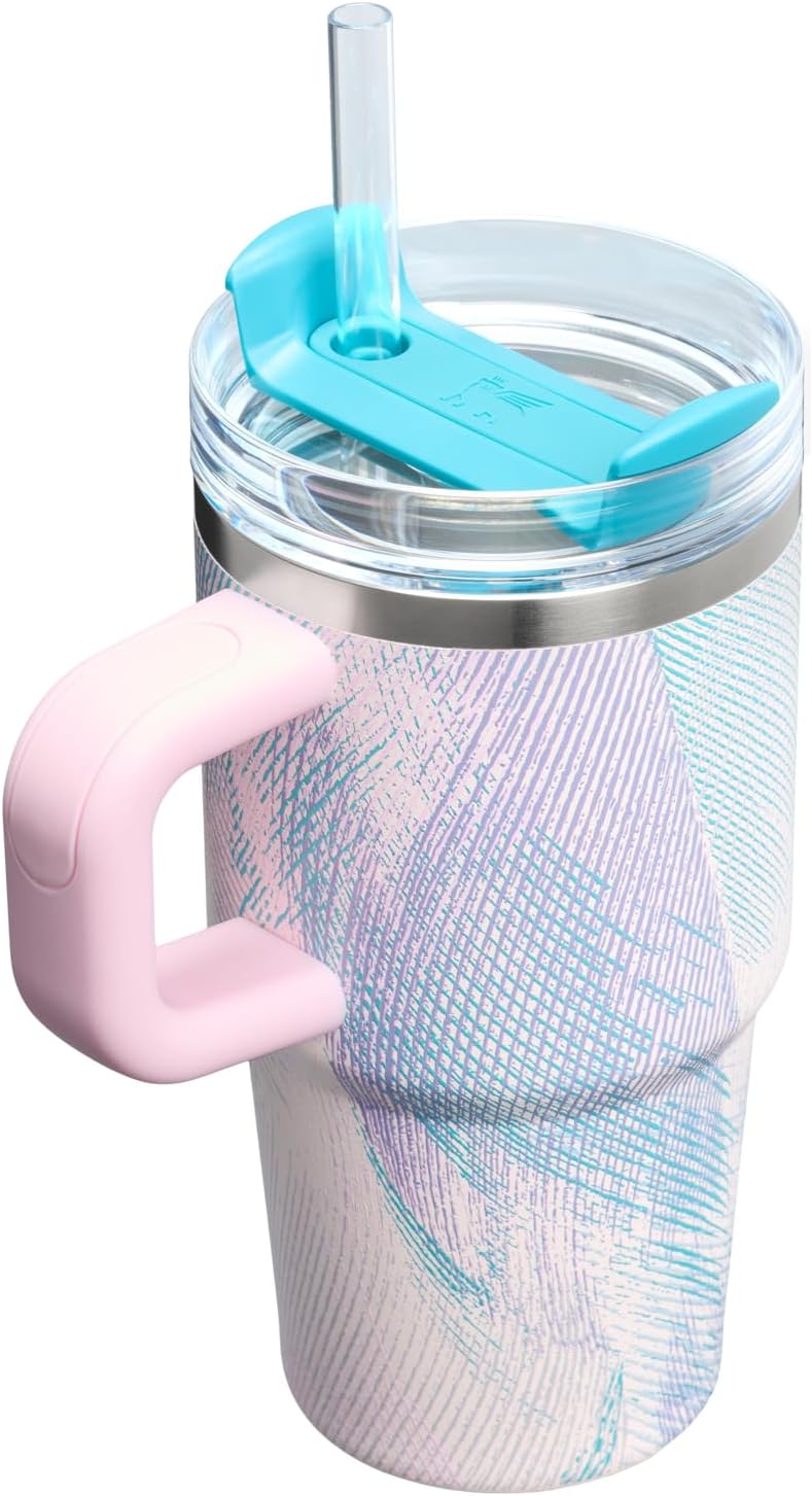 STANLEY Quencher H2.0 Tumbler - 20 oz Insulated Stainless Steel Cup with Handle & Straw | Sea Glass Plume