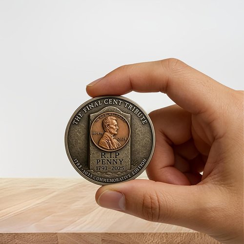 Final Cent Memorial Coin (1909-2025) - Commemorative Lincoln Penny Tribute | Perfect Collector's Gift