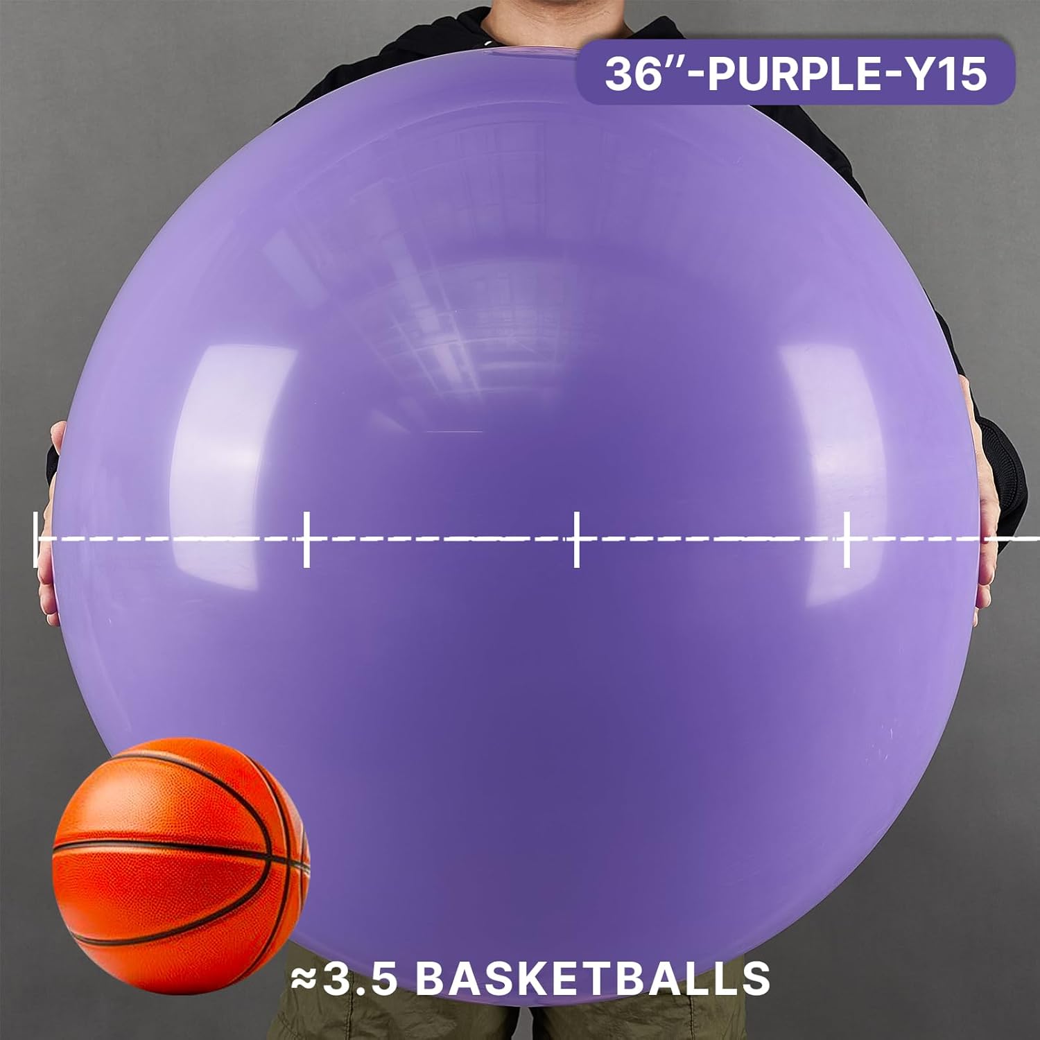 PartyWoo 36-Inch Purple Latex Balloons - Perfect for Birthday, Baby Shower & Wedding Decor