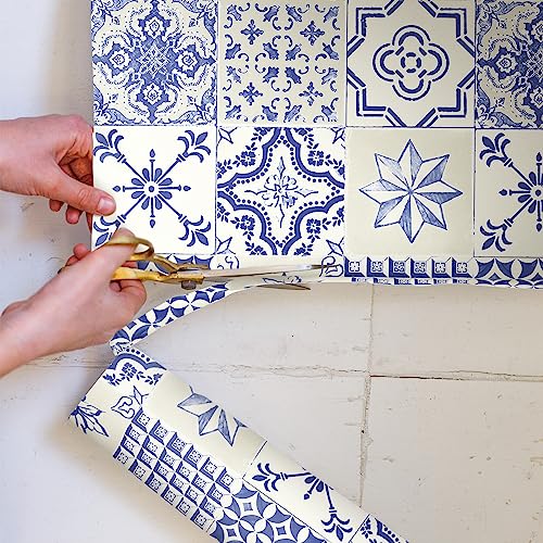 Neroli & Ylang Ylang Scented Drawer Liners - Portuguese Tile Pattern, 5 Pack