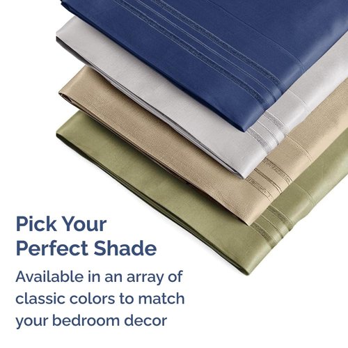 King Pillow Cases Set of 4 - Ultra Soft Hotel Quality Pillowcase Covers - Comfy, Cozy & Wrinkle Free - Shrinkage and Fade Resistant - Machine Washable Pillow Protectors - 4 Piece Set - Antique White