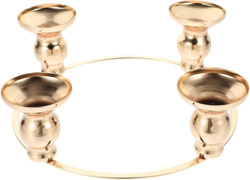 Luxshiny Christmas Advent Ring - Elegant Wreath Candle Holder for Festive Home Table Decor