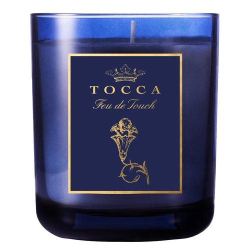 TOCCA Feu de Touch 10oz Candle - Gardenia & Pomegranate Scented, Hand Poured Soy-Wax Blend with 100% Cotton Wick, 60 Hour Burn Time