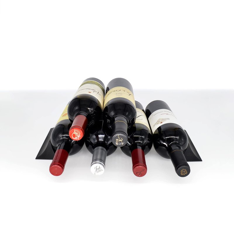 Winebars | The Compact Metal Wine Rack That's The Perfect Wine Gift for Wine Lovers (Jet Black)